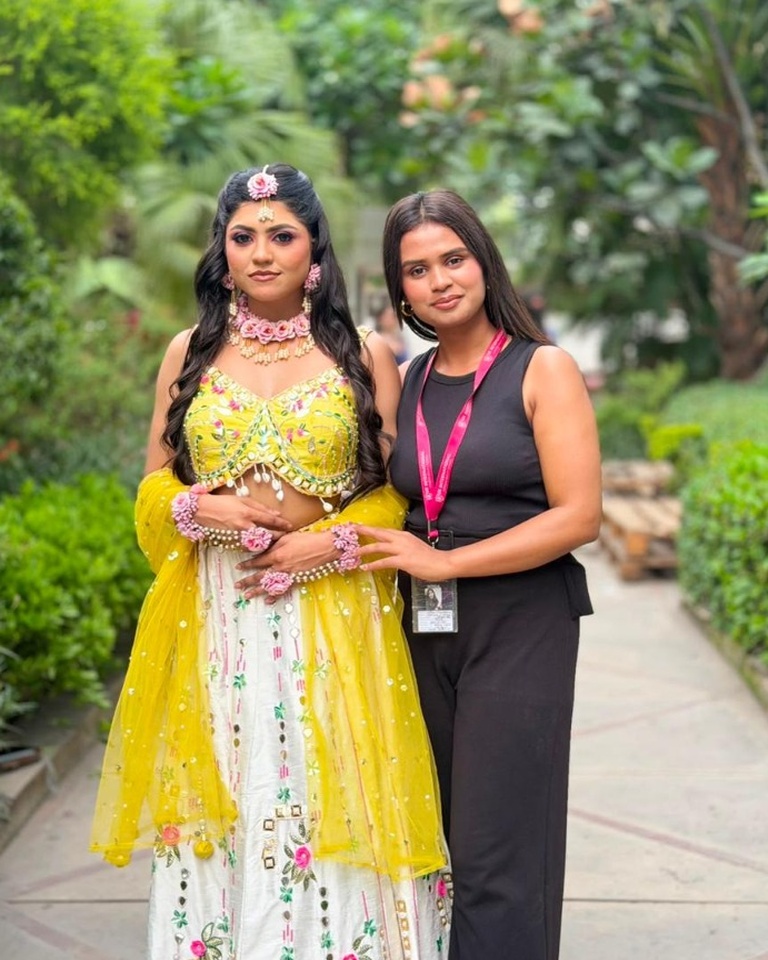 Artist Chitra Styling Haldi Bride